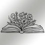 Wallity Culture Flower Escultura de pared en Negro